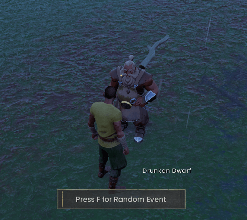 Drunken Dwarf Random Event for a Stiff Drink