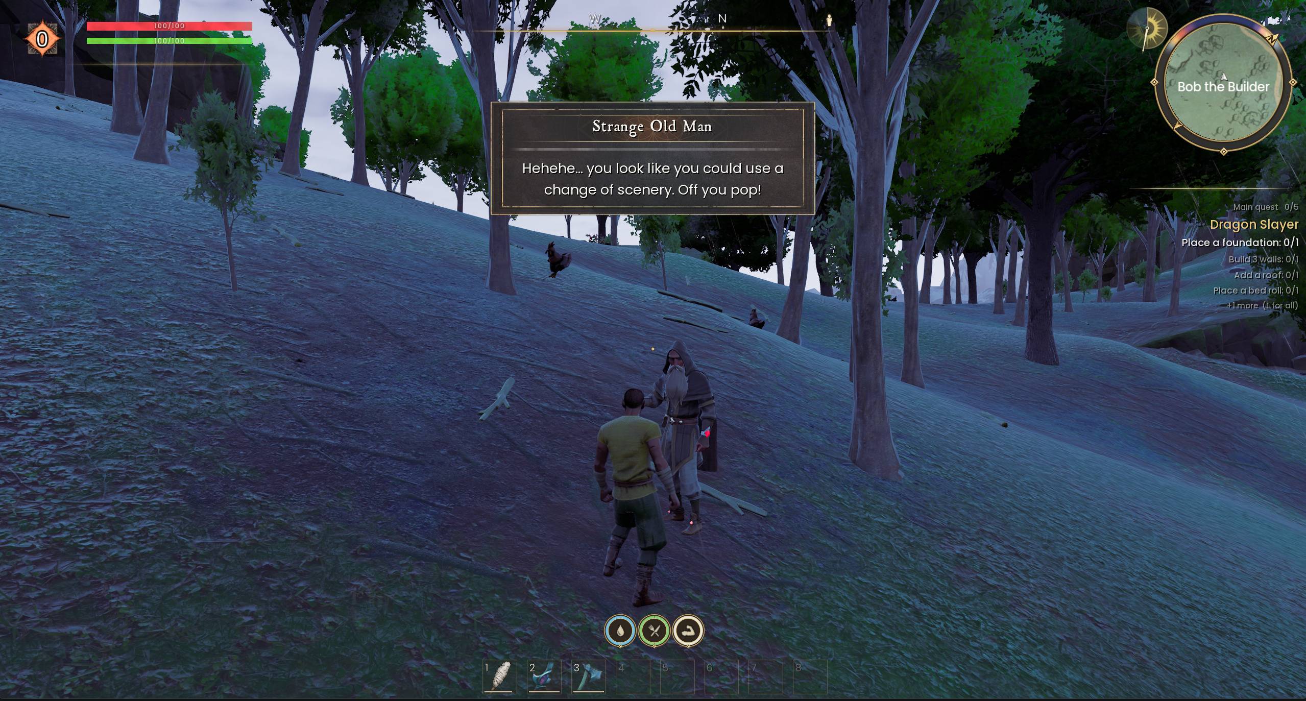 Strange Old Man Random Event