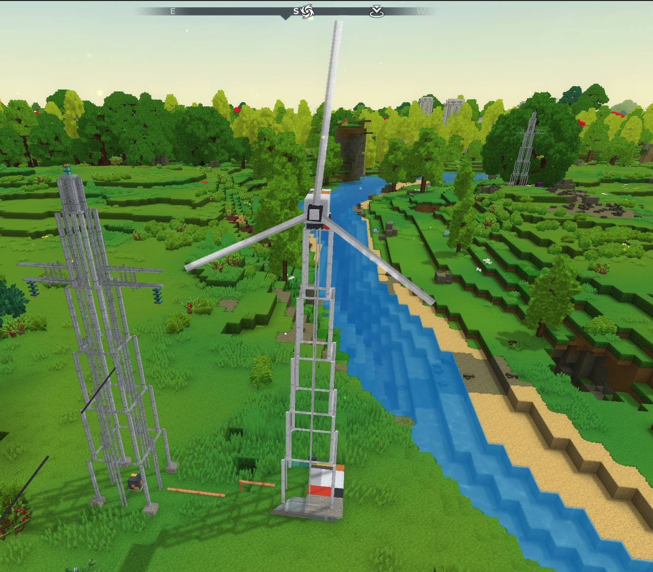 Thumbnail windmills generate power based on the height and wind