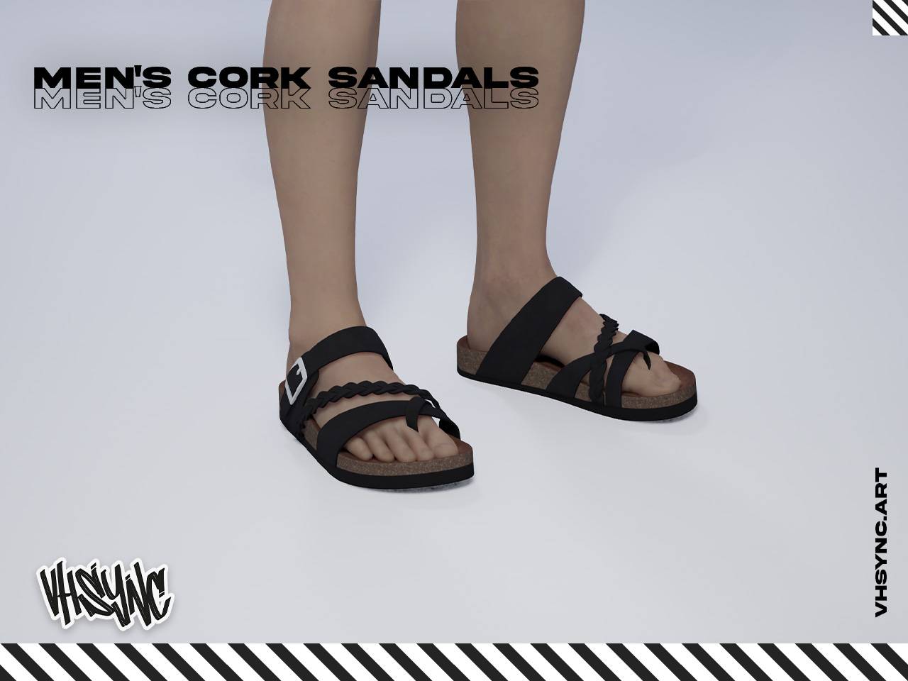 Men Cork Sandals