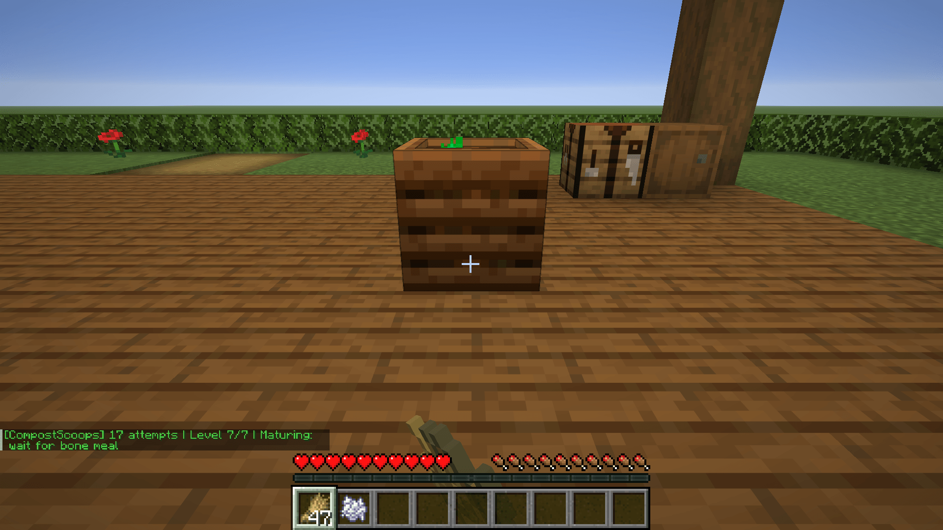 Thumbnail 17 attempts take wheat from 64 to 47 and stop at level 7.
