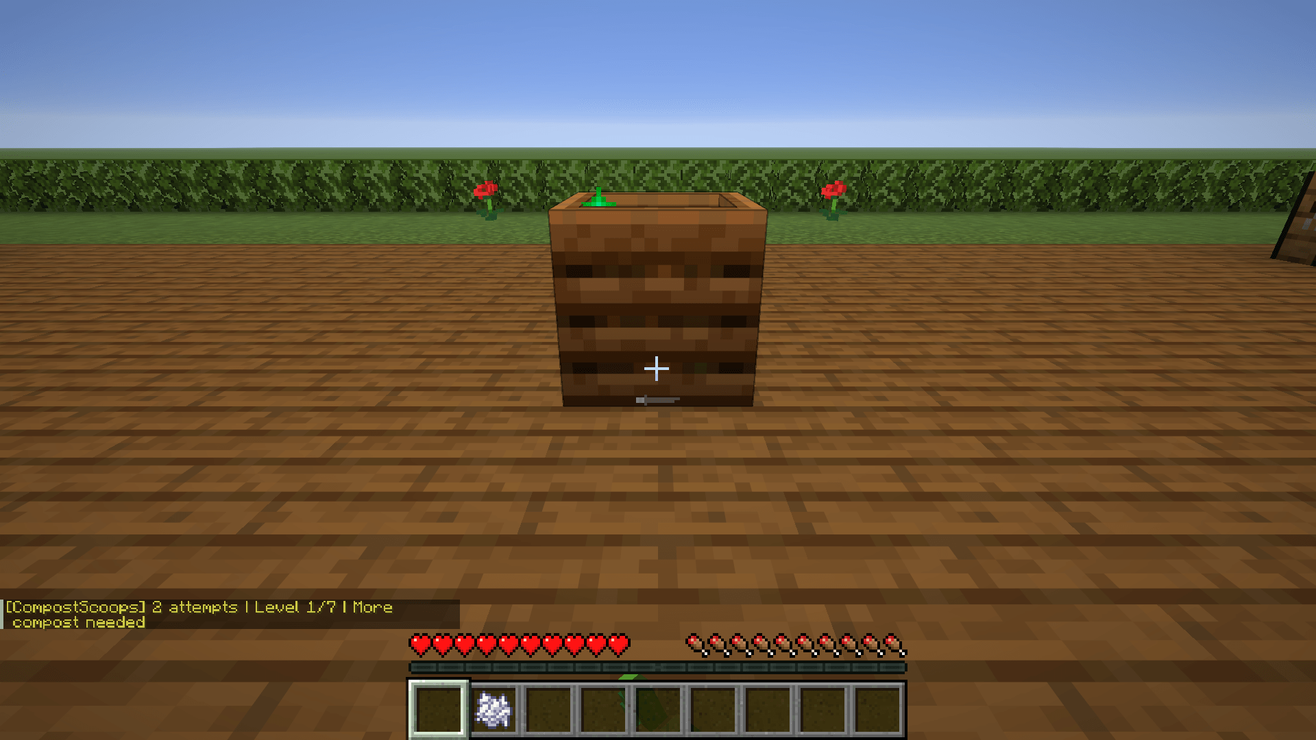 Thumbnail Two seeds are used. The held stack empties at level 1.