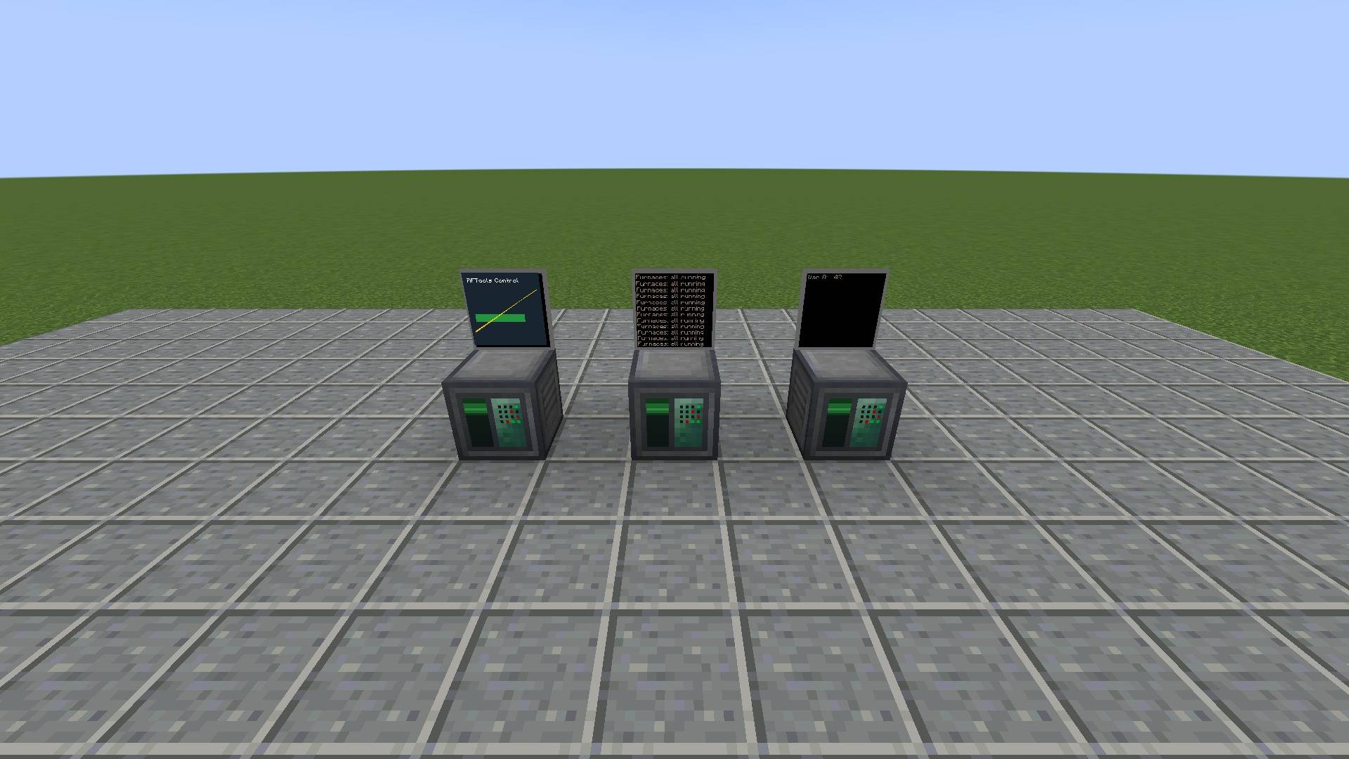 Processors feeding RFTools Utility screens different sets of data.