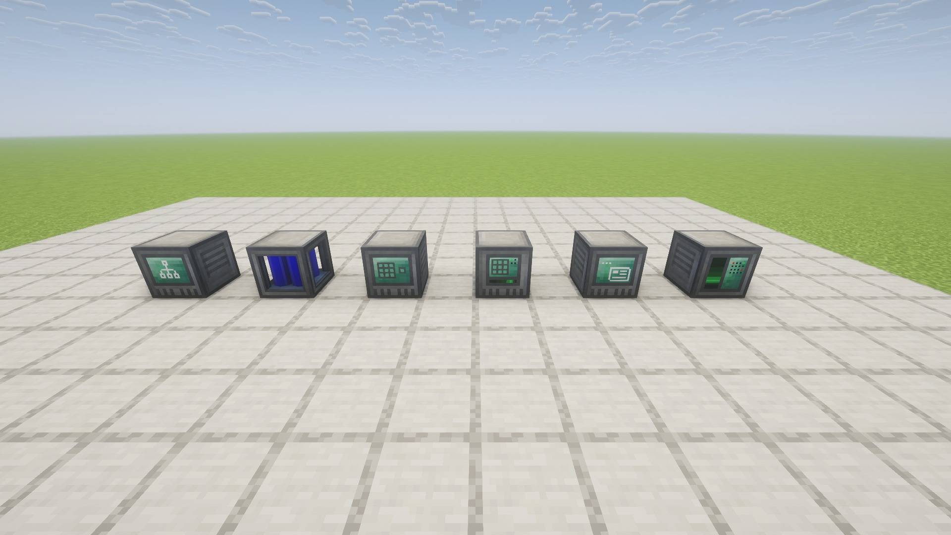 The Node, Multi Tank, Workbench, Crafting Station, Programmer, and Processor.