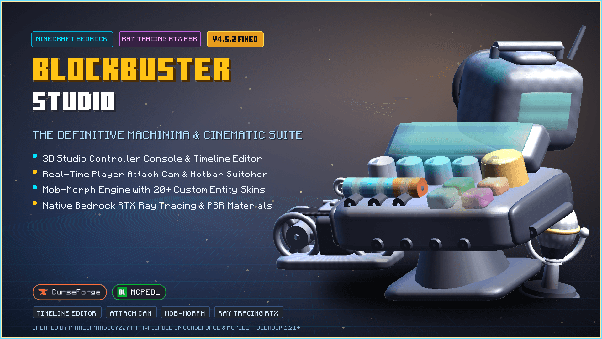 Blockbuster Studio - Filmmaking For Minecraft BE/PE