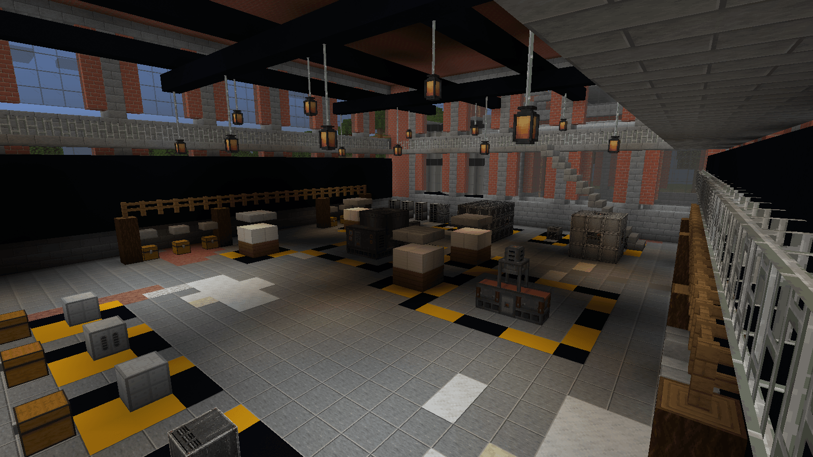 Immersive Engineering production floor / Машинный зал