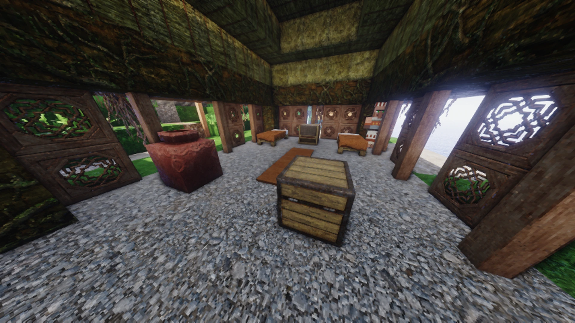 Thumbnail A village dwelling. Taken with the Packtrix resource pack and AstraLex shaders.