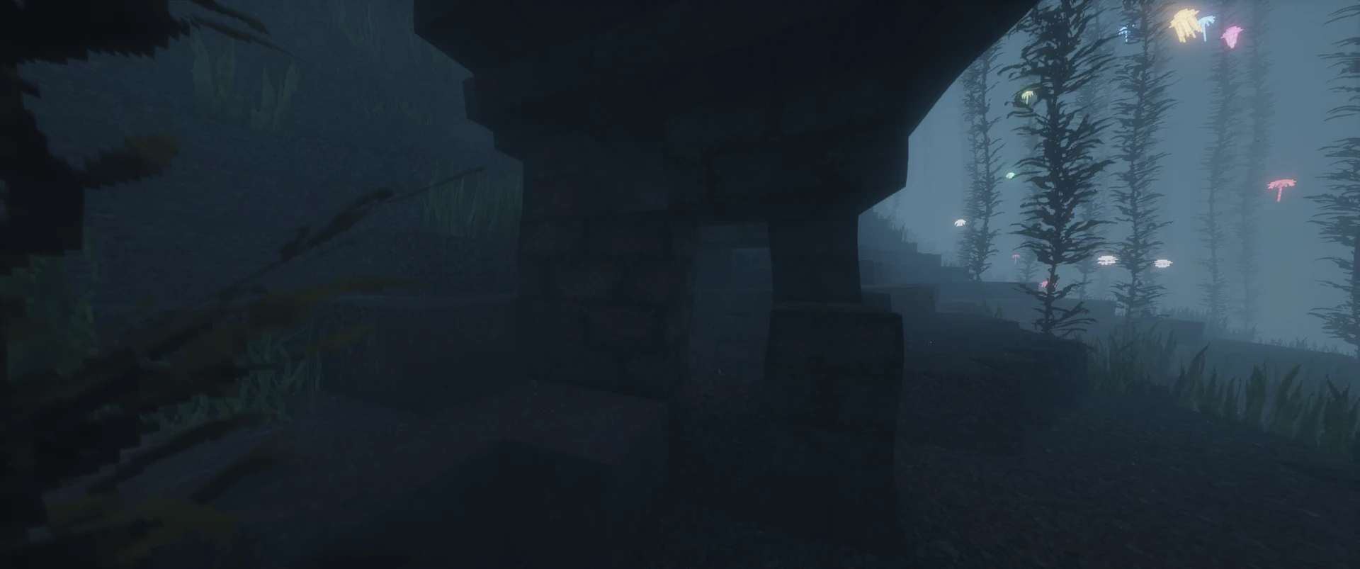 Thumbnail Ocean ruins still generate, and their chests hold diamonds. Taken with the Packtrix resource pack and AstraLex shaders.