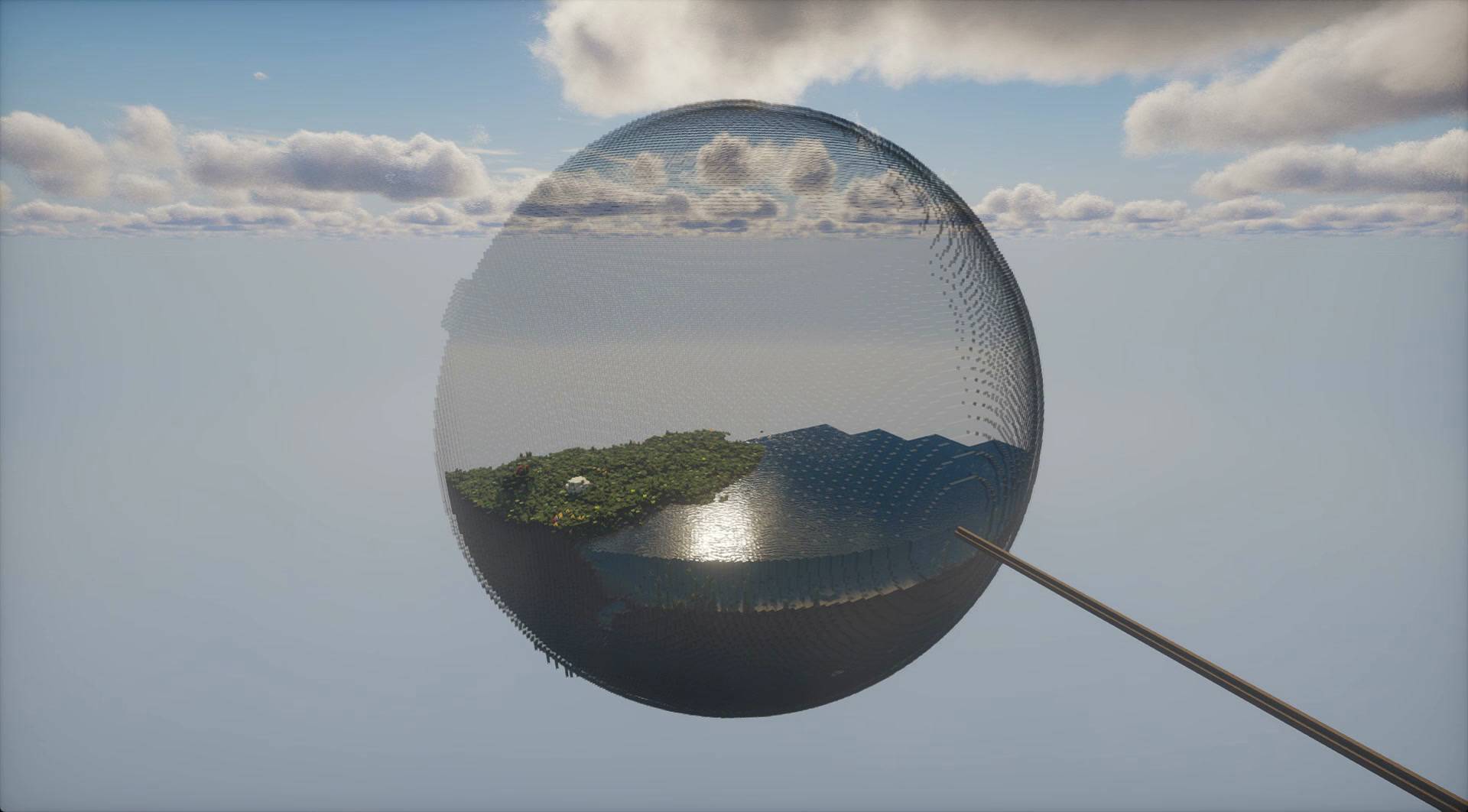 Thumbnail Glass spheres floating in the void, each with its own biome (NeoBiosphere, ported to 26.2).