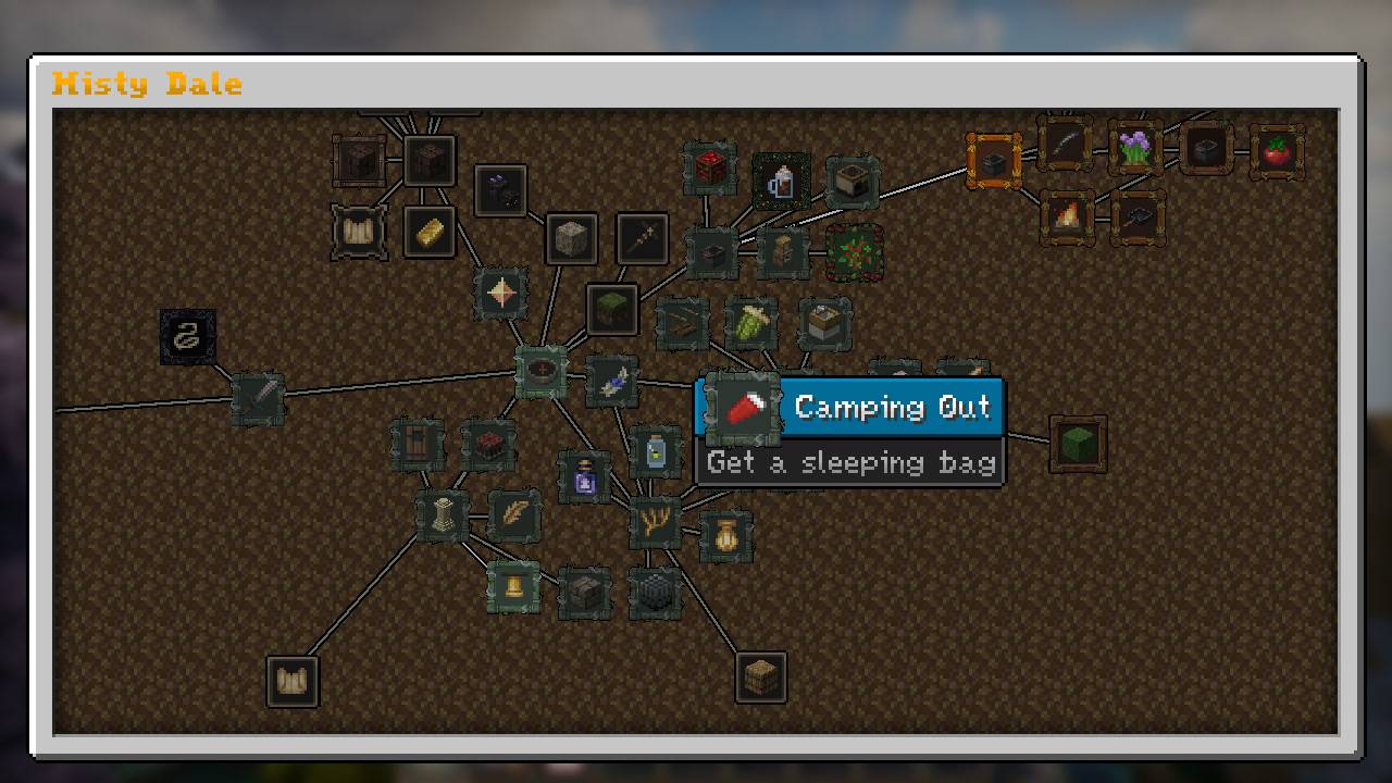 Thumbnail All 347 advancements of the pack and its mods on one map, with a frame style per mod.