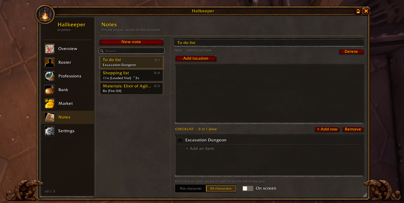 Thumbnail Notes and shopping lists, toggle on screen to get a small resizable and movable window.