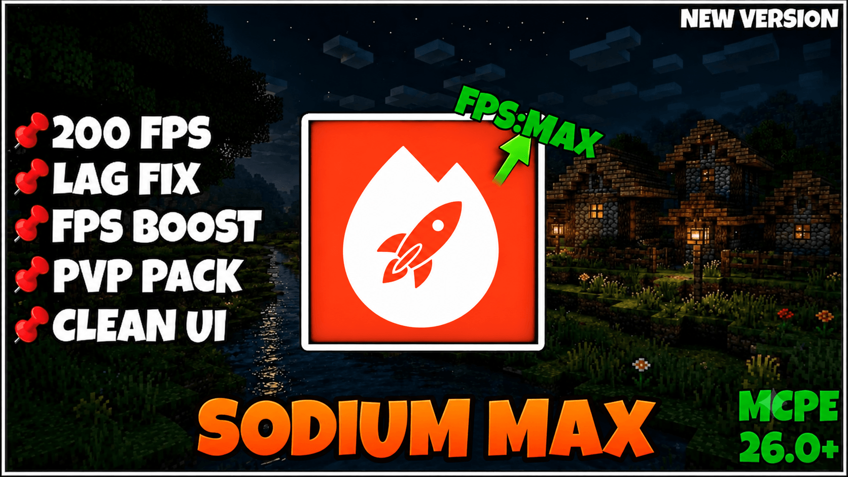Sodium Max | FPS Boost | Best Sodium | FPS optimizer