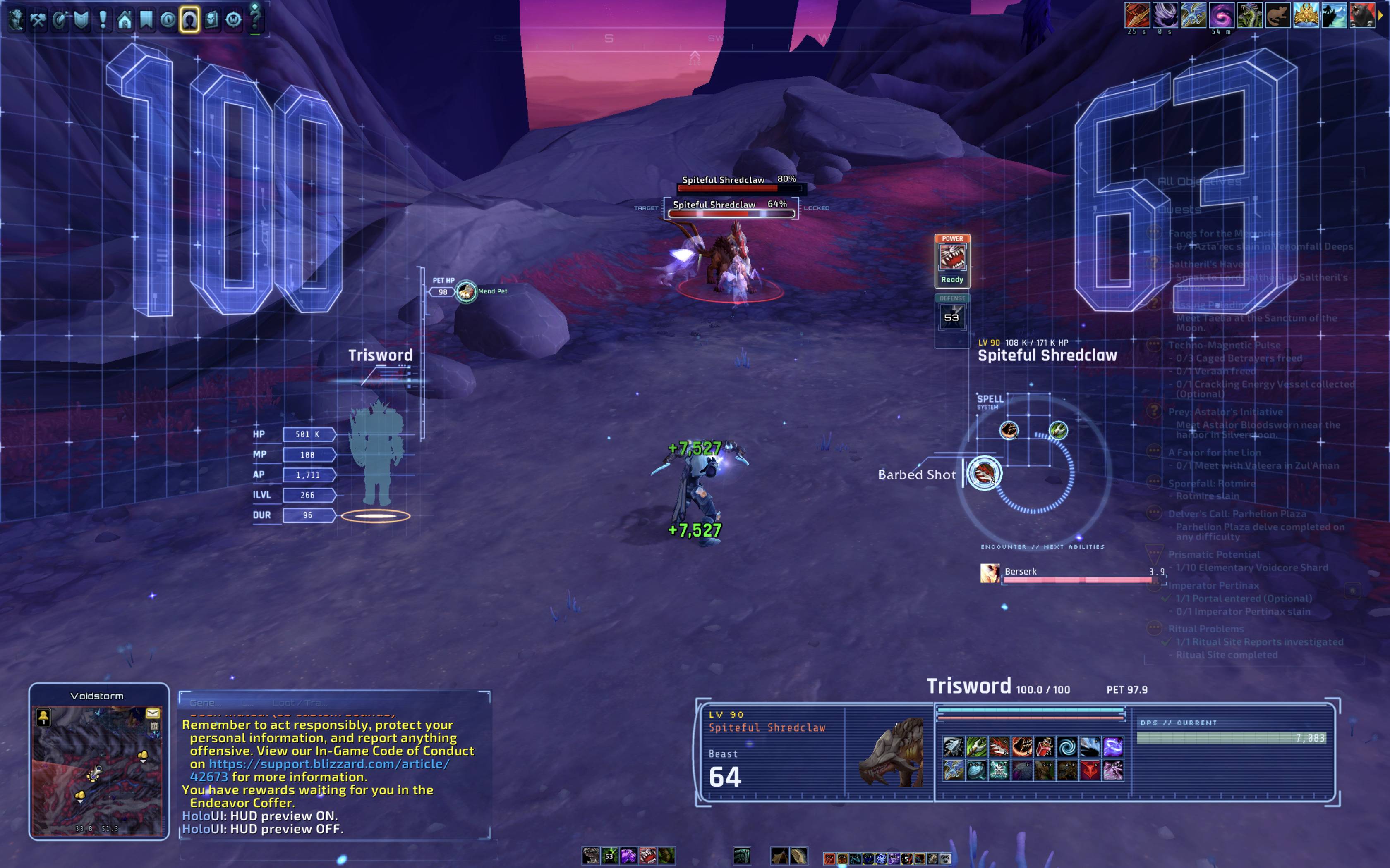 Thumbnail The spell ring follows Assisted Combat, and the target lock marks your enemy’s nameplate.