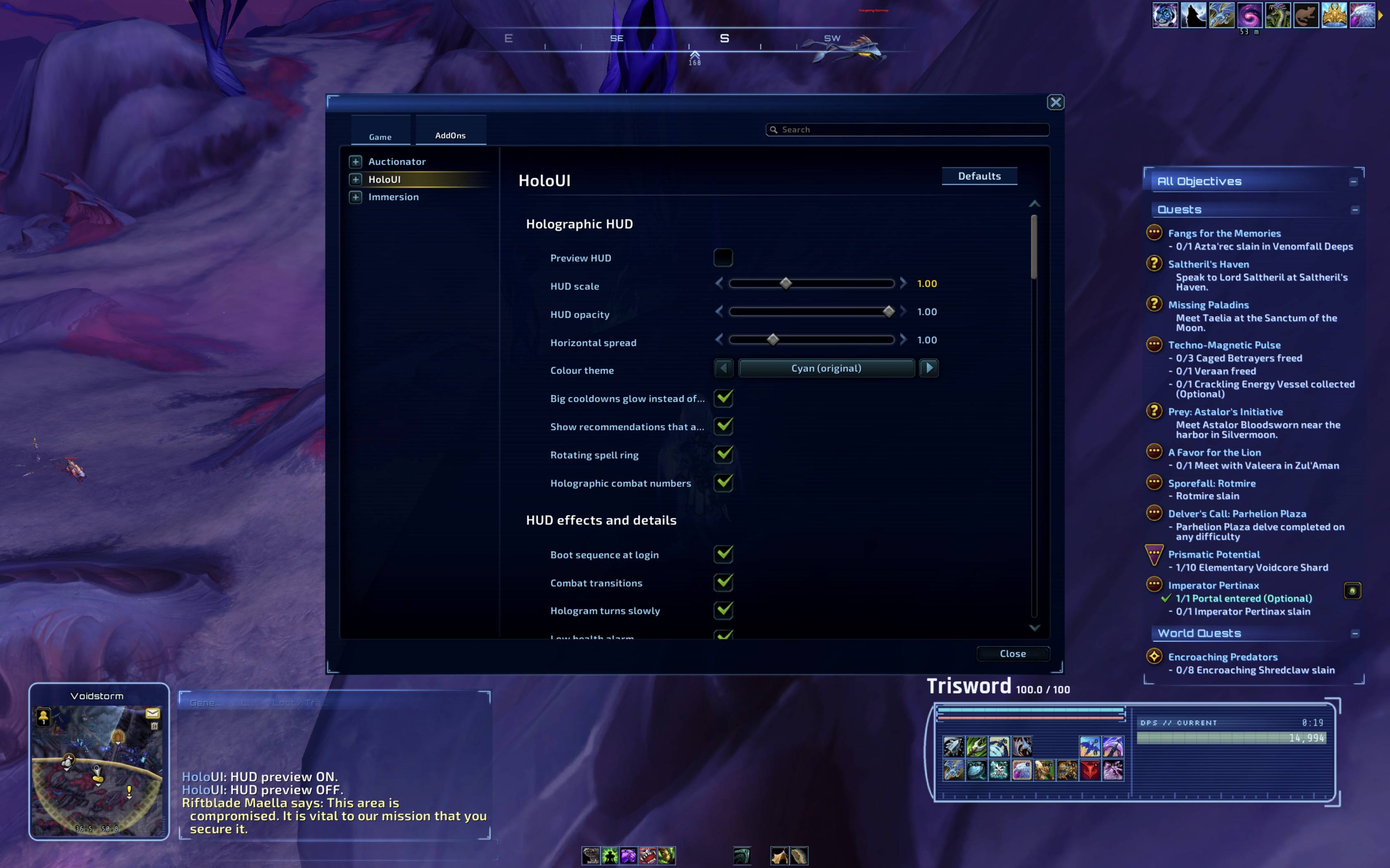Thumbnail Every module, effect and sound can be turned off in the options.