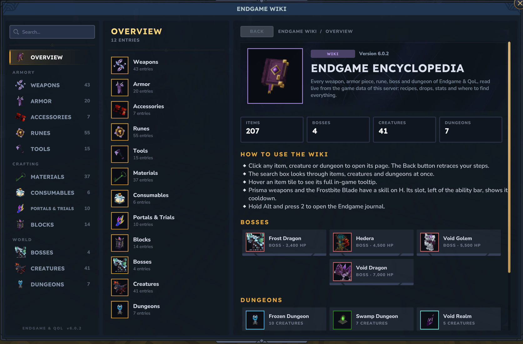 Ingame Wiki (/eg wiki)