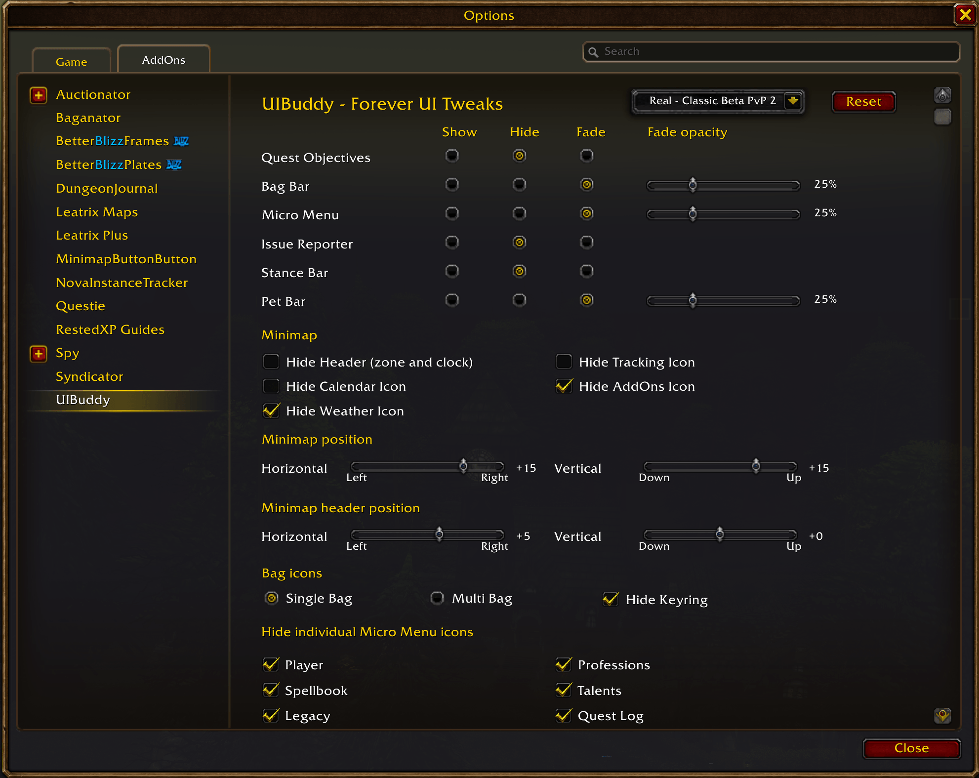 UIBuddy - Forever UI Tweaks - World of Warcraft Addons - CurseForge