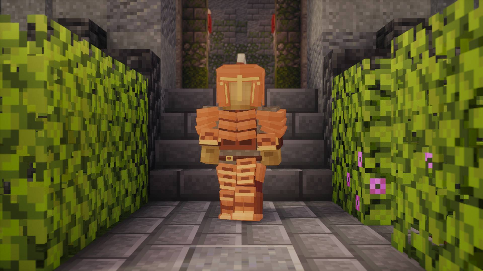 Thumbnail Real in-game screenshot. Minecraft Java 26.3 with Photon shaders. Map: The Palace of the Ancients by Bambusz. Shaders and map are separate downloads.