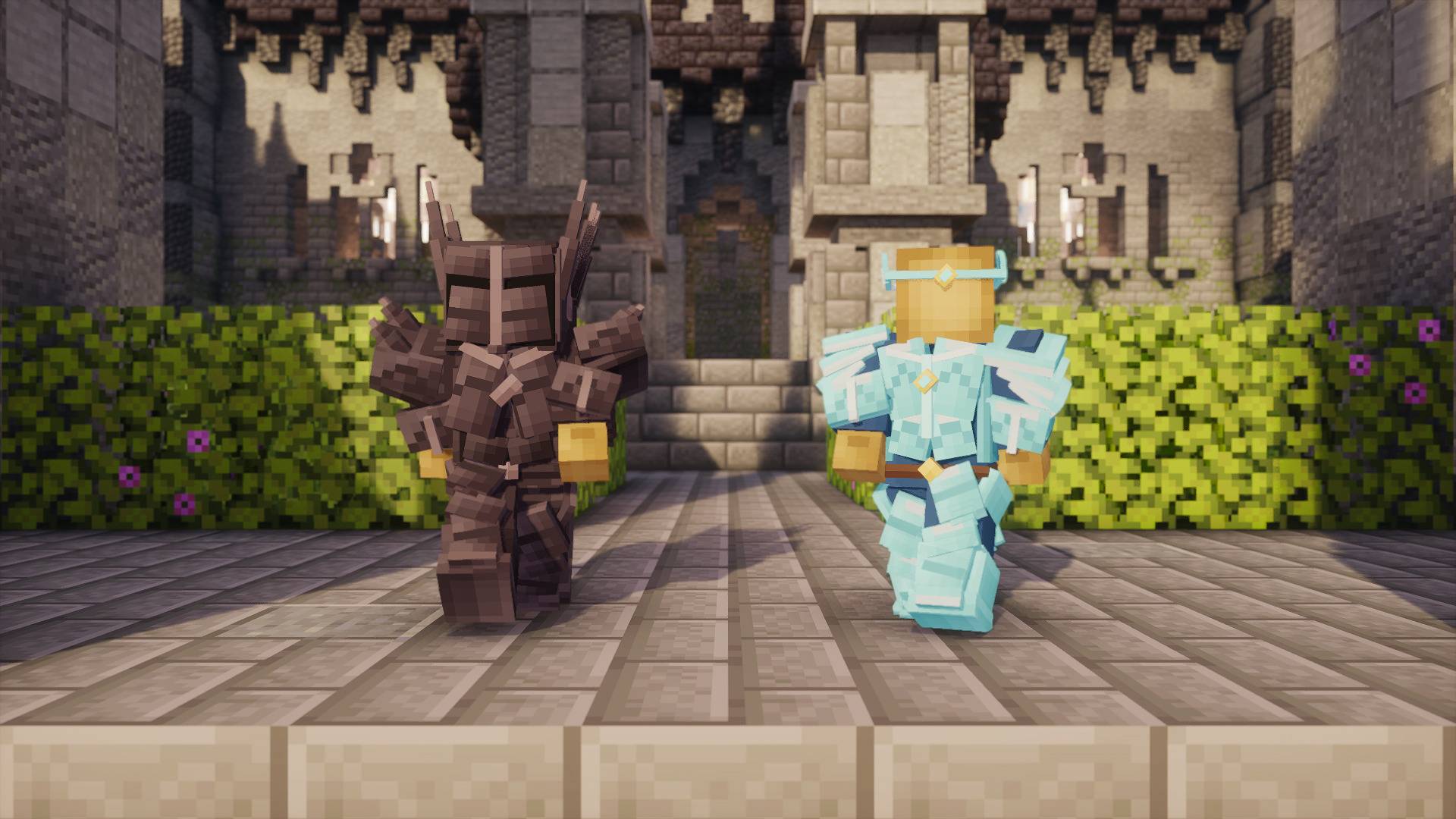 Thumbnail Real in-game screenshot. Minecraft Java 26.3 with Photon shaders. Map: The Palace of the Ancients by Bambusz. Shaders and map are separate downloads.