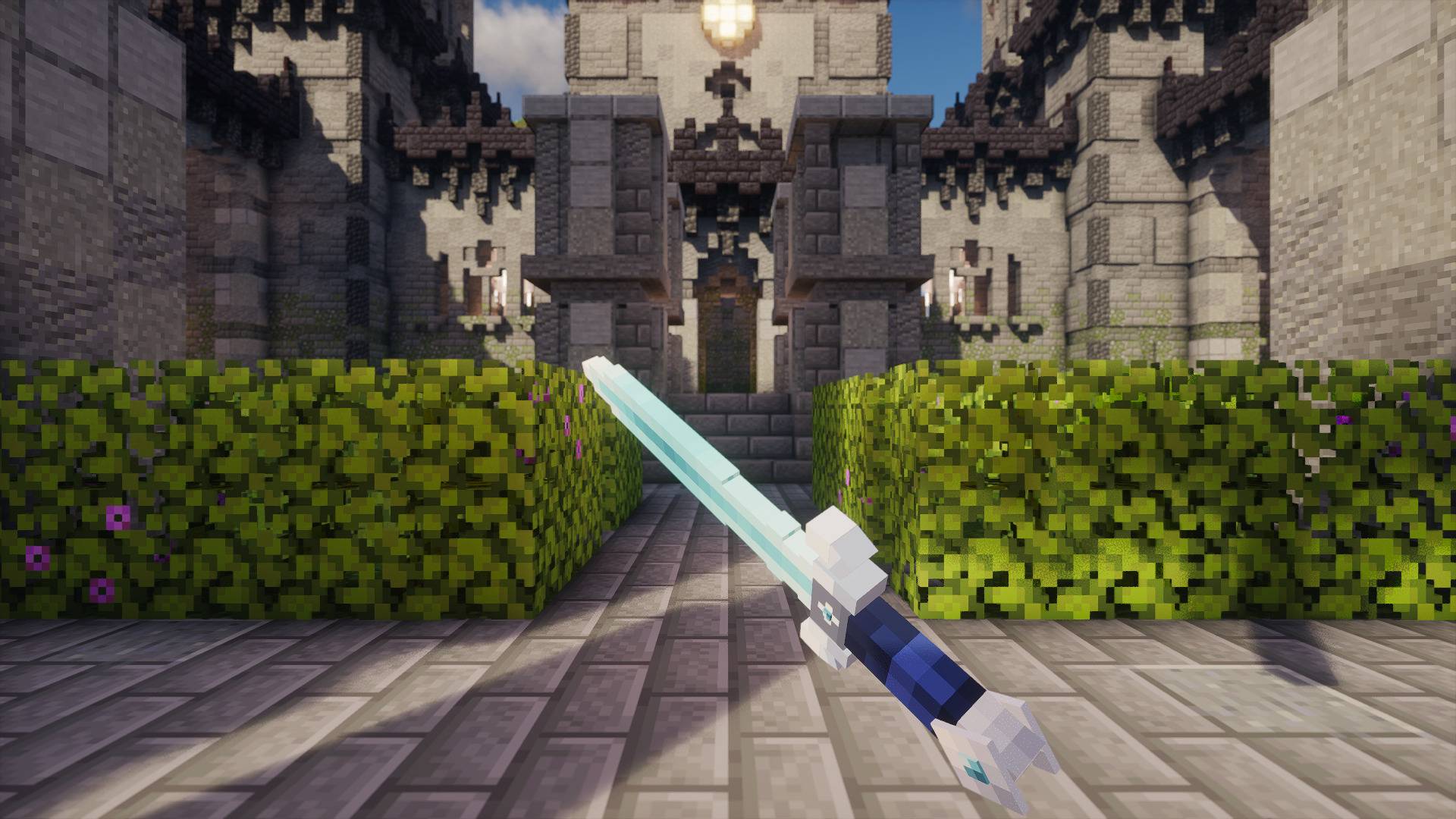 Thumbnail Real in-game screenshot. Minecraft Java 26.3 with Photon shaders. Map: The Palace of the Ancients by Bambusz. Shaders and map are separate downloads.