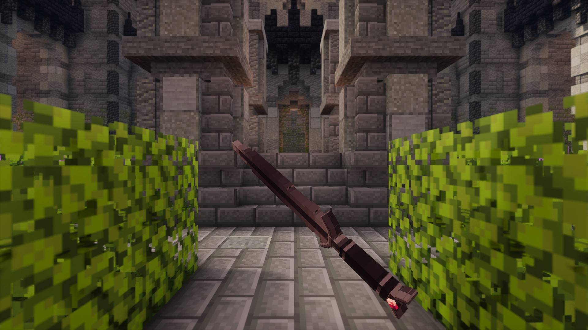 Thumbnail Real in-game screenshot. Minecraft Java 26.3 with Photon shaders. Map: The Palace of the Ancients by Bambusz. Shaders and map are separate downloads.