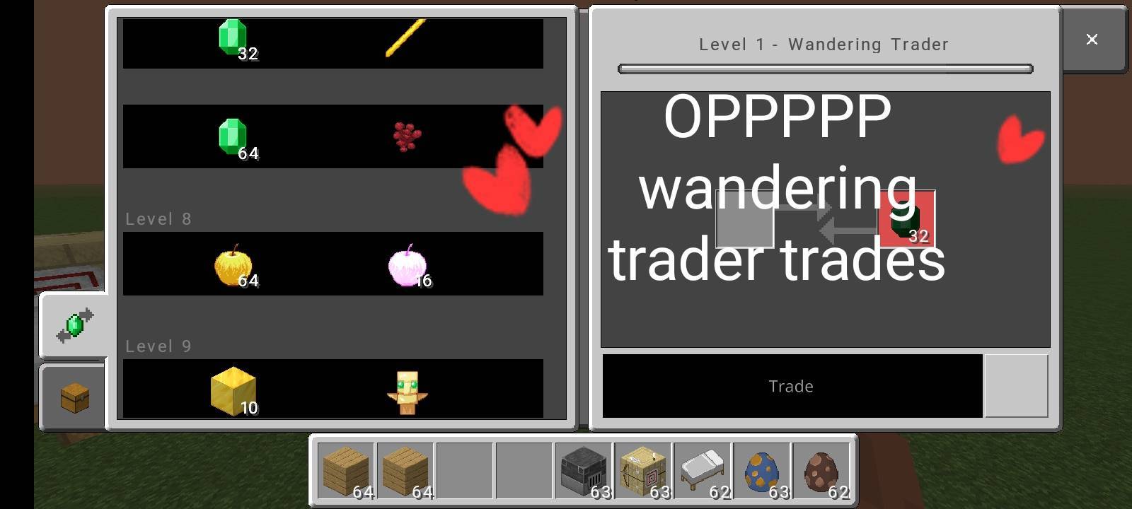 Better Survival Mod V5: Java Saturation & Quick Craft & 64 Stacks & All Trade Visible & OP Trade & Tree Capitator & Ore Breaker — screenshot 8