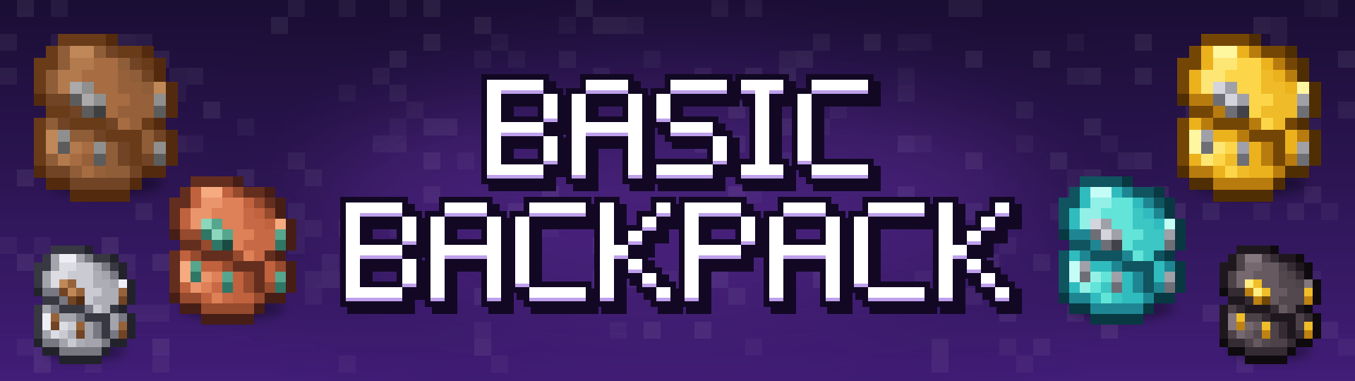 Basic Backpack – 6 Tier Backpacks — Minecraft Bedrock addon, screenshot 1