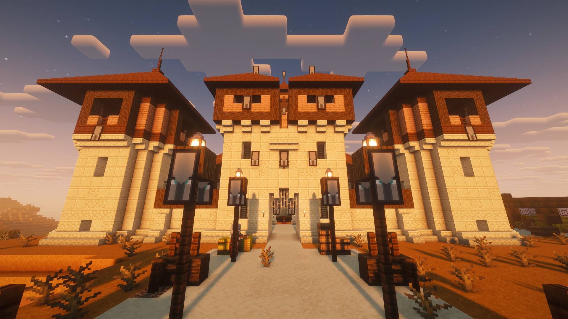 Thumbnail The road into a desert outpost.