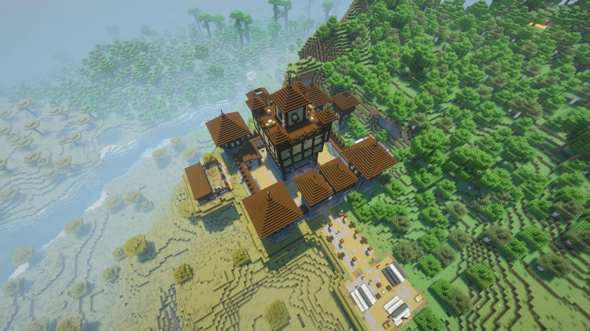From above