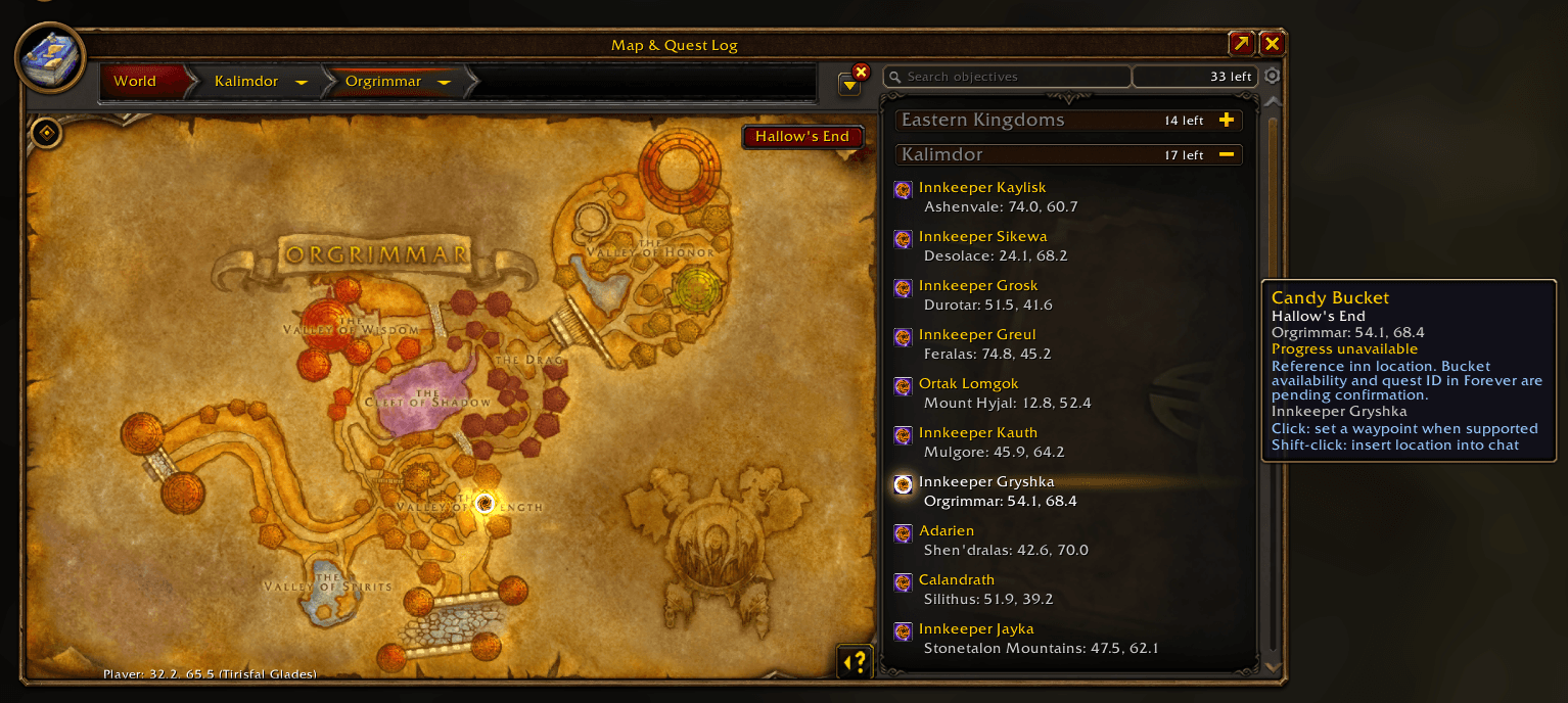 Thumbnail Browse inn locations by continent, check remaining objectives, and select your next stop directly from the map or event list.