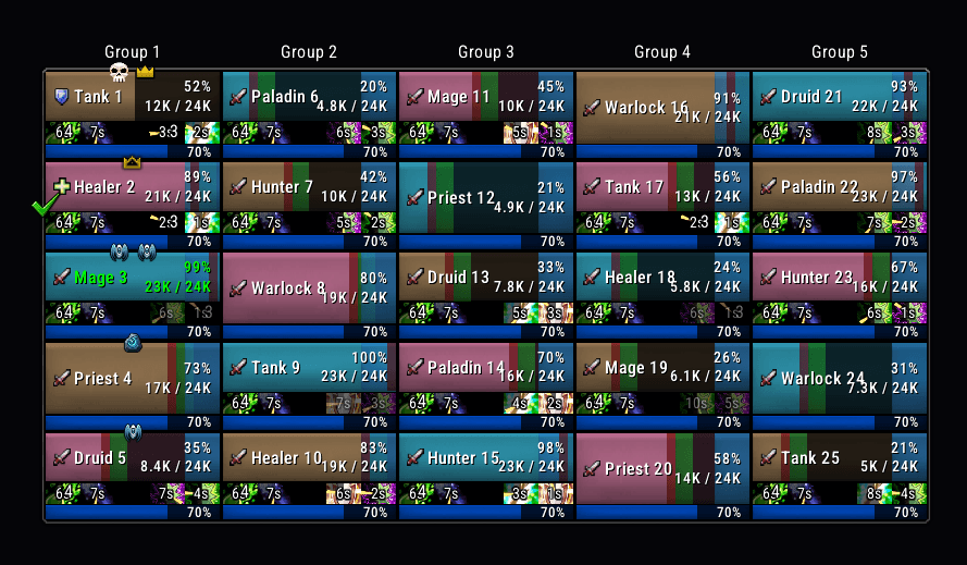 Thumbnail Here a healbot like UI, its pretty much as configurable as normal frames