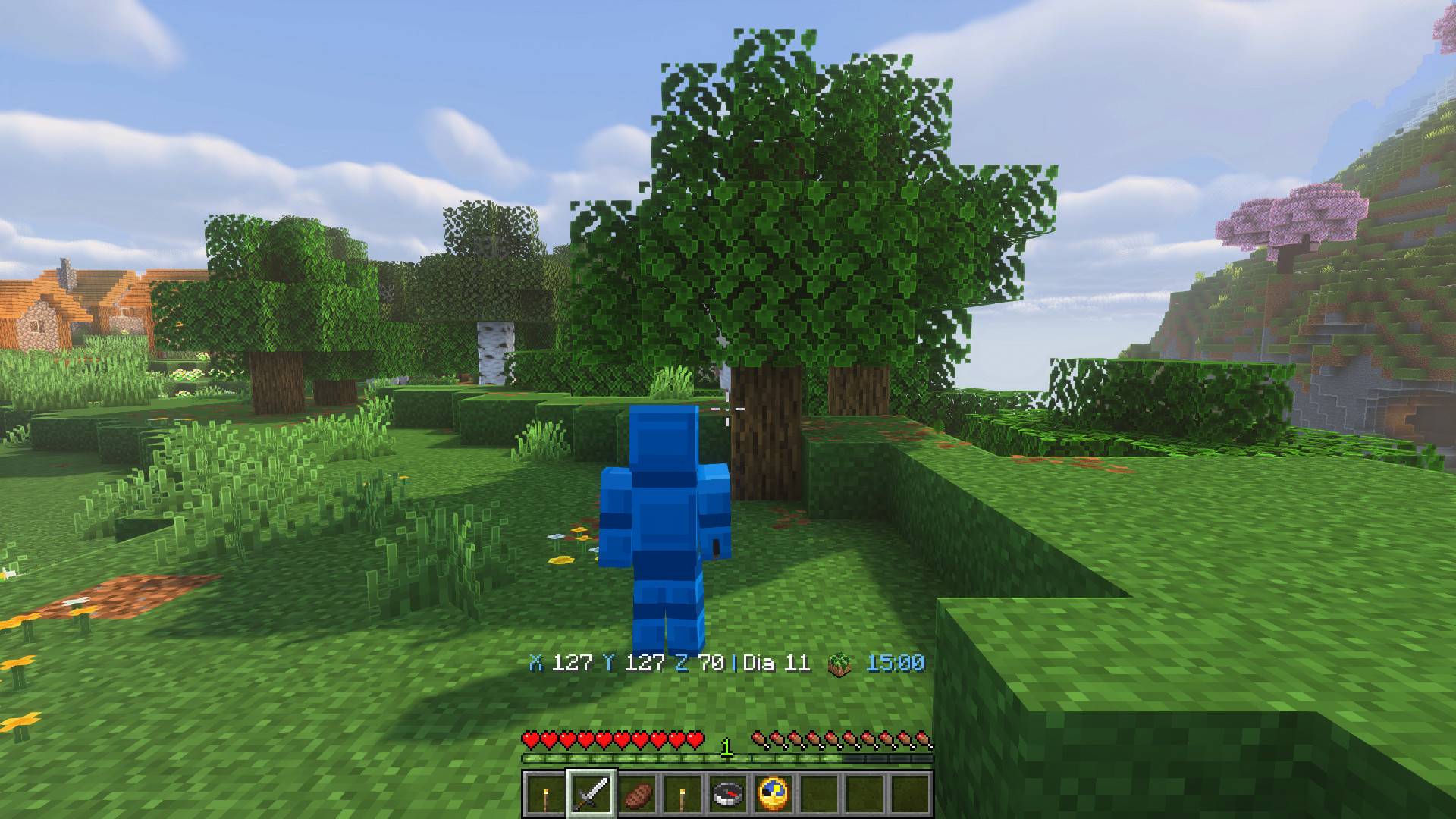 Thumbnail The world icon follows your surroundings as you enter another biome. Real Survival gameplay with the default HUD.