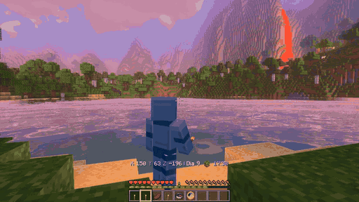 Thumbnail Watch the HUD change as night falls. Captured in Minecraft with the world clock accelerated to demonstrate the day/night transition.