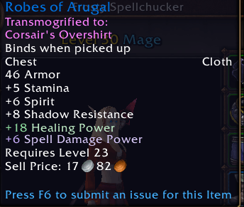 Thumbnail An example of a lite-mode item tooltip.