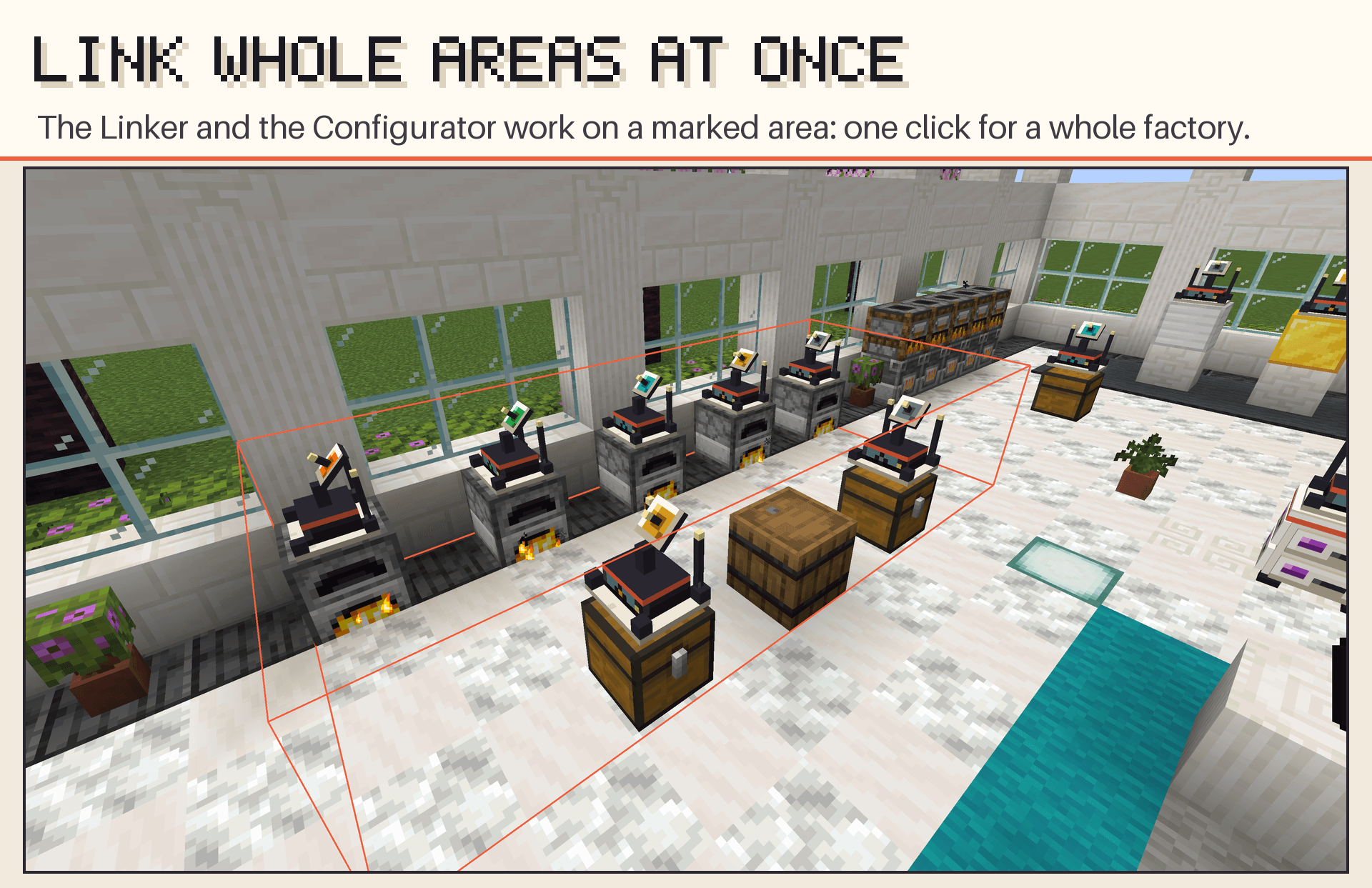 Link whole areas at once