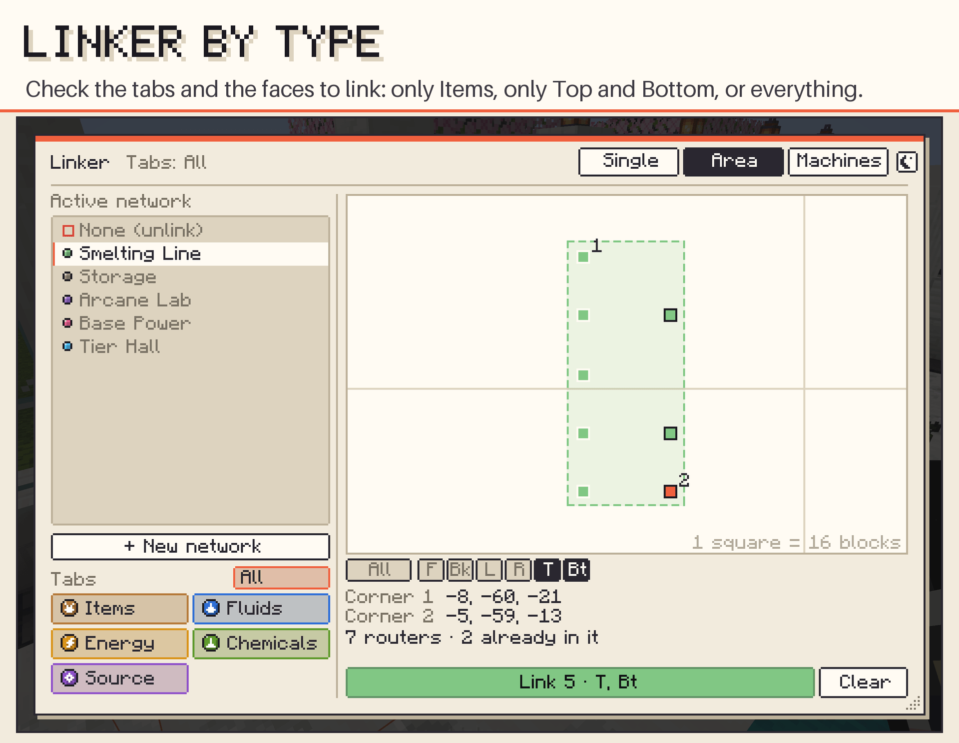 Linker by type