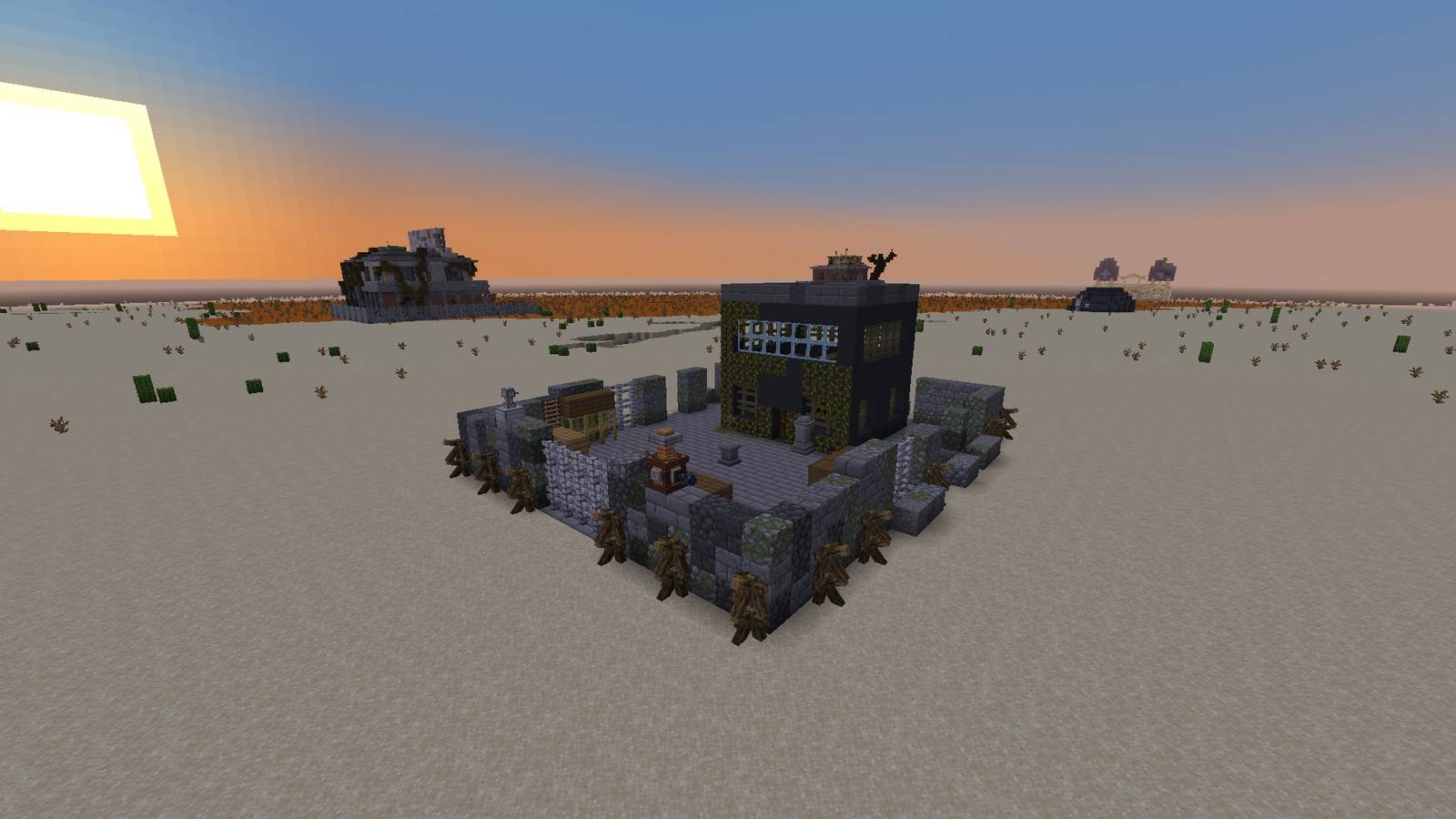 Thumbnail Where every run starts: a walled fort with the Pedestal in its courtyard.