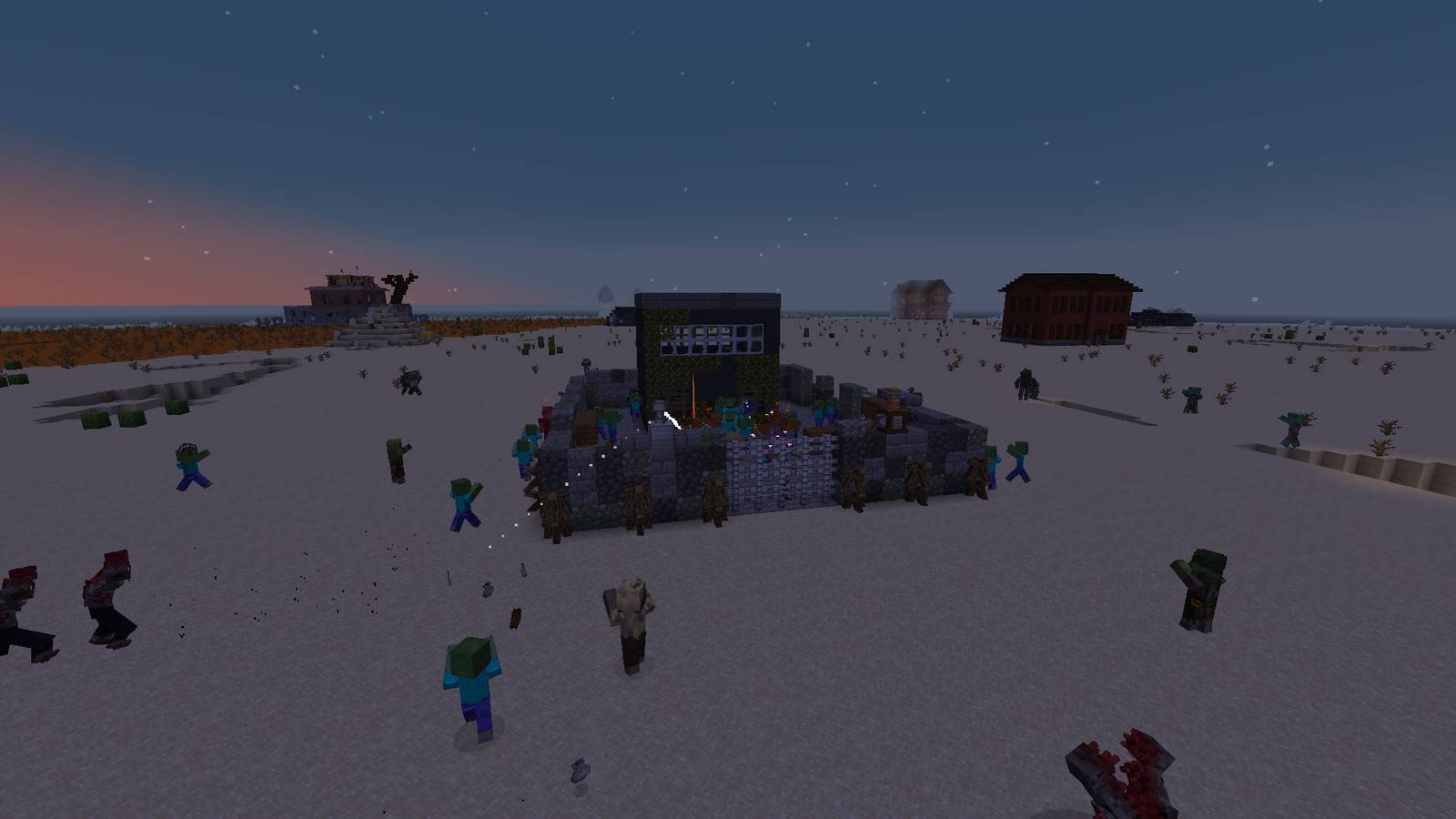 Thumbnail Horde 14 closing on the fort at dusk.