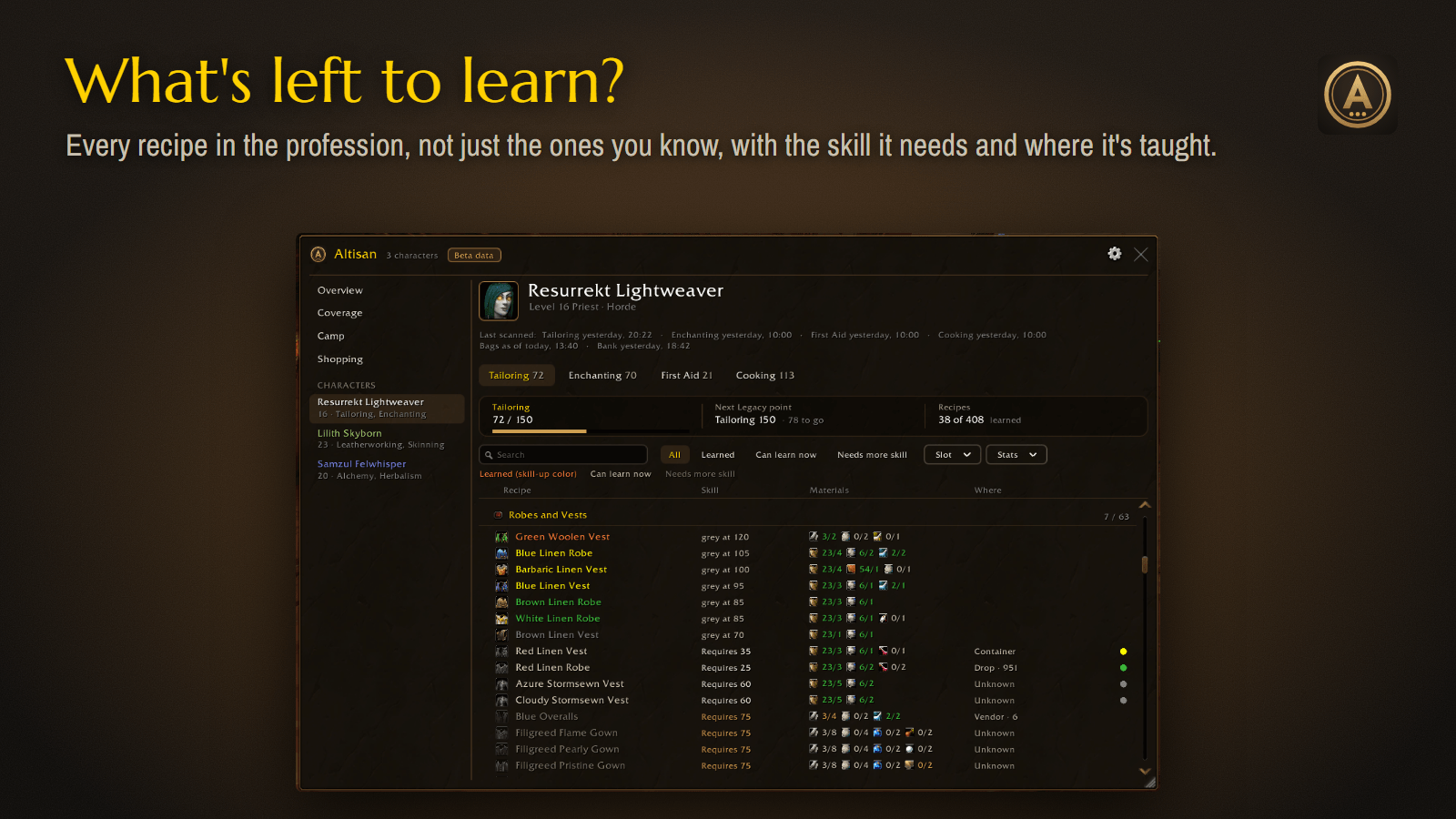 What's left to learn?