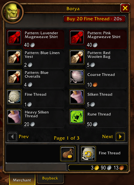 Vendor Buy button