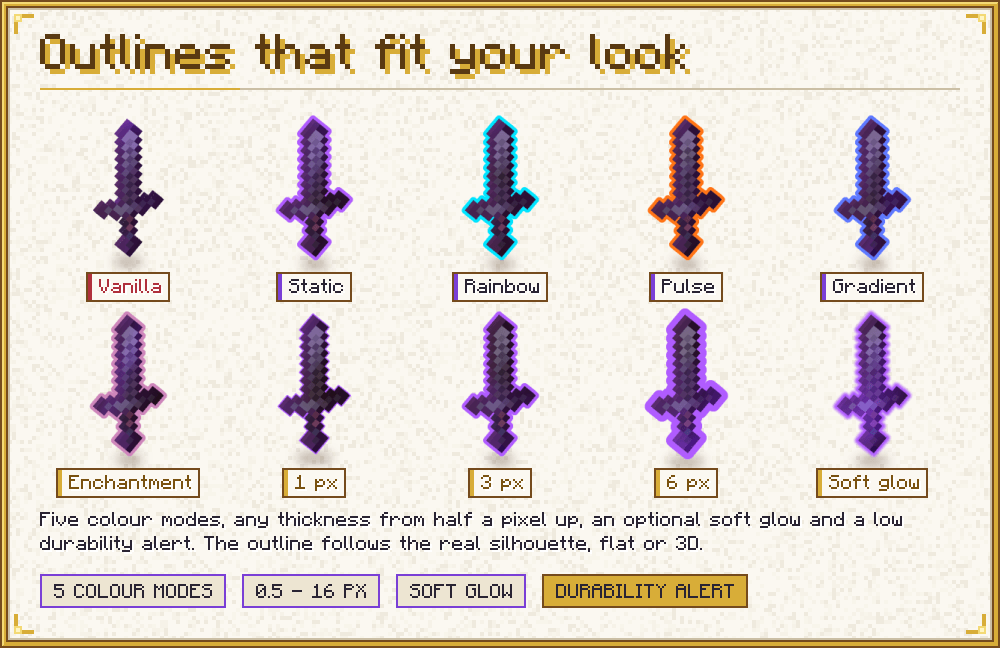 Outlines that fit your look