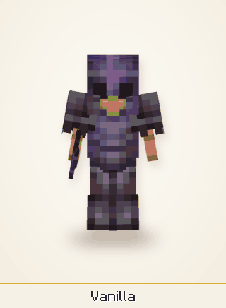 Worn armor, outlined and glinting