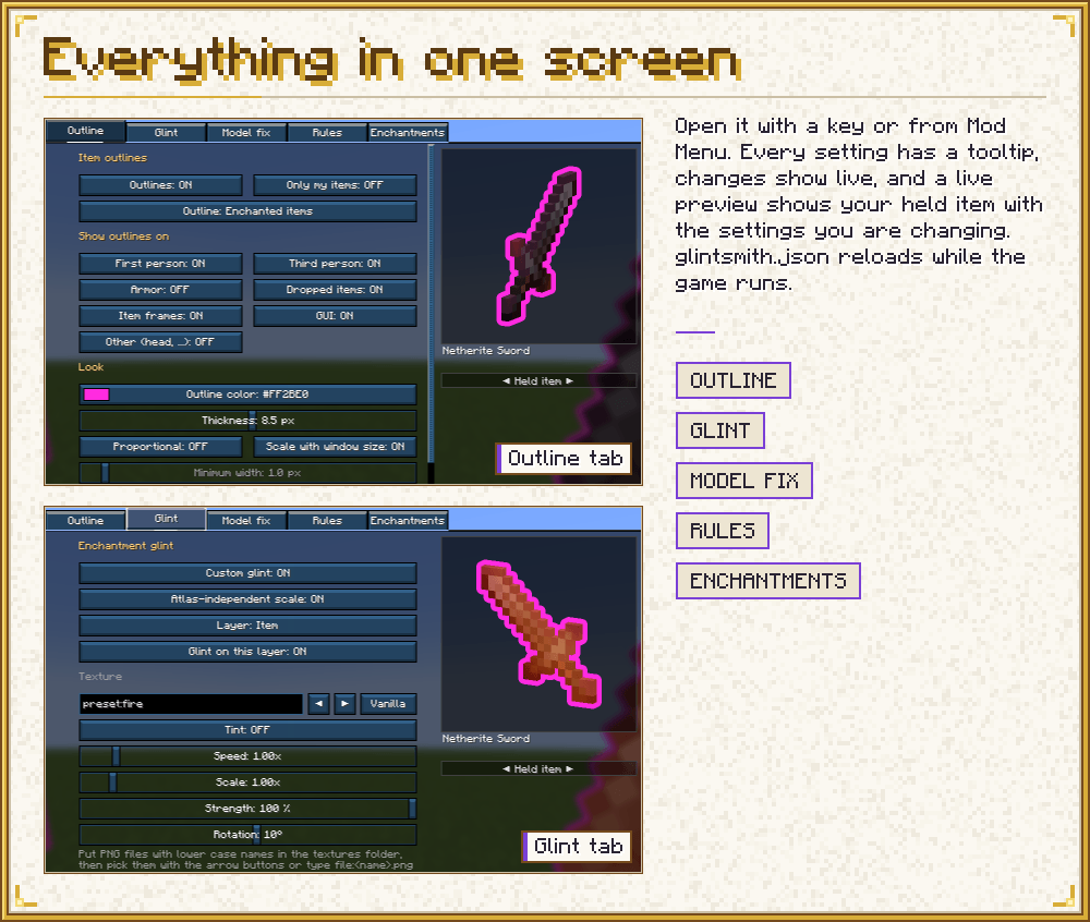 Everything in one screen
