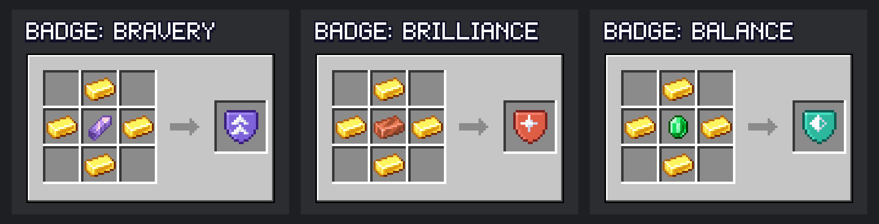 HypeSquad badge recipes