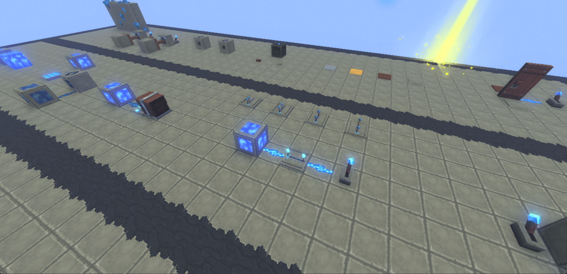 Repeaters with different delay settings and a powered repeater circuit