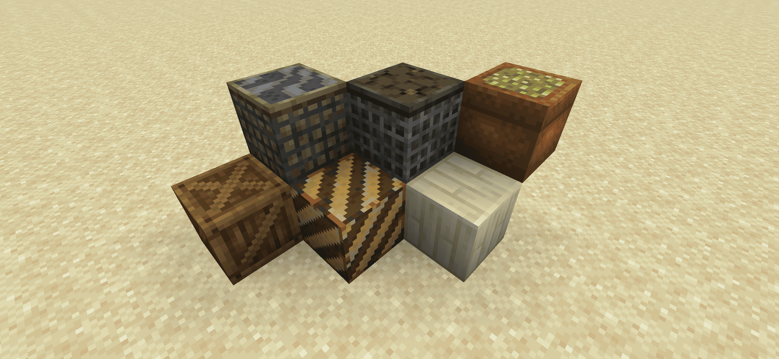 Thumbnail Six common Minecraft items transformed into placeable blocks with distinctive designs, offering practical storage solutions and new decorative possibilities.