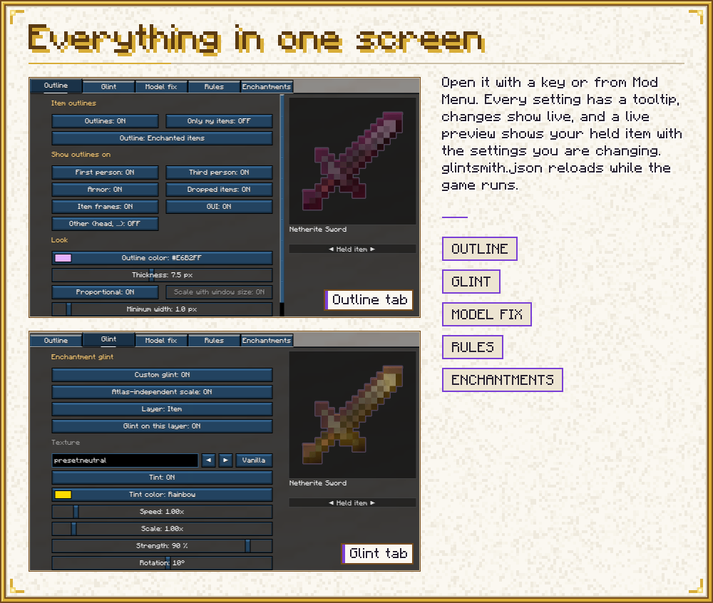 Everything in one screen