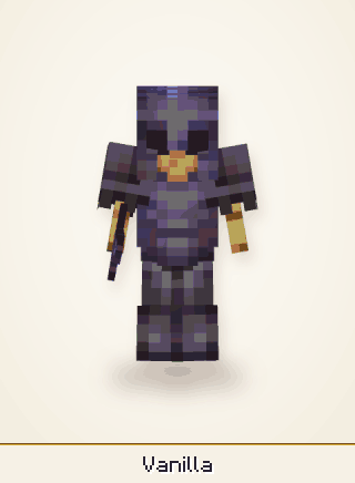 Worn armor, outlined and glinting