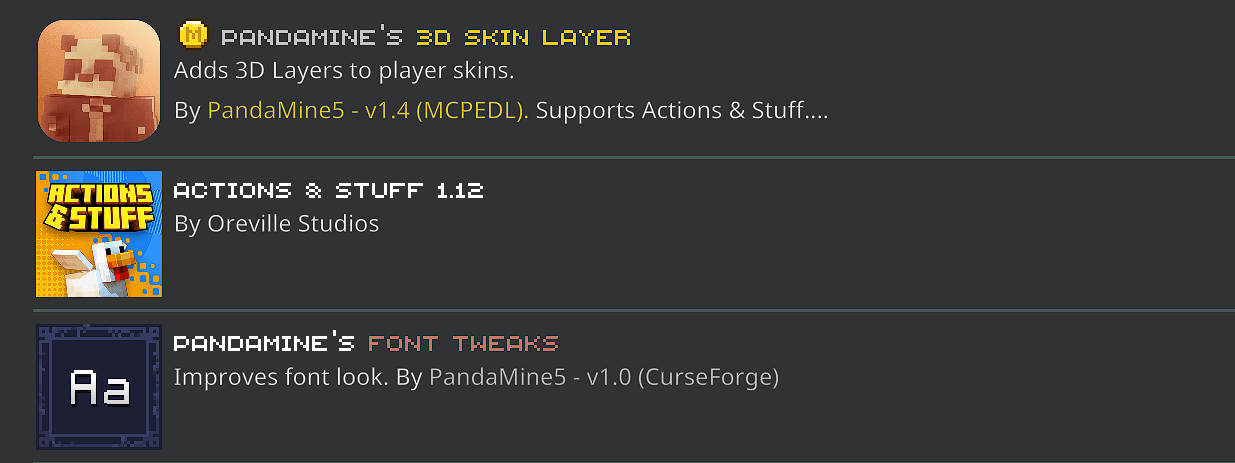 PandaMine's 3D Skin Layer | Skin Layers 3D A&S — Minecraft Bedrock texture pack, screenshot 6