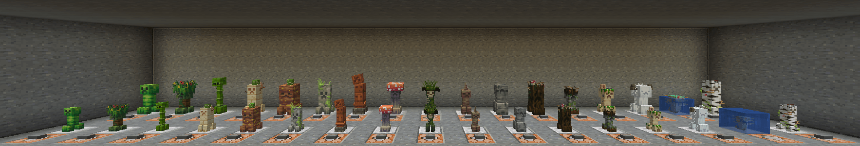 Creepers and their baby variants.