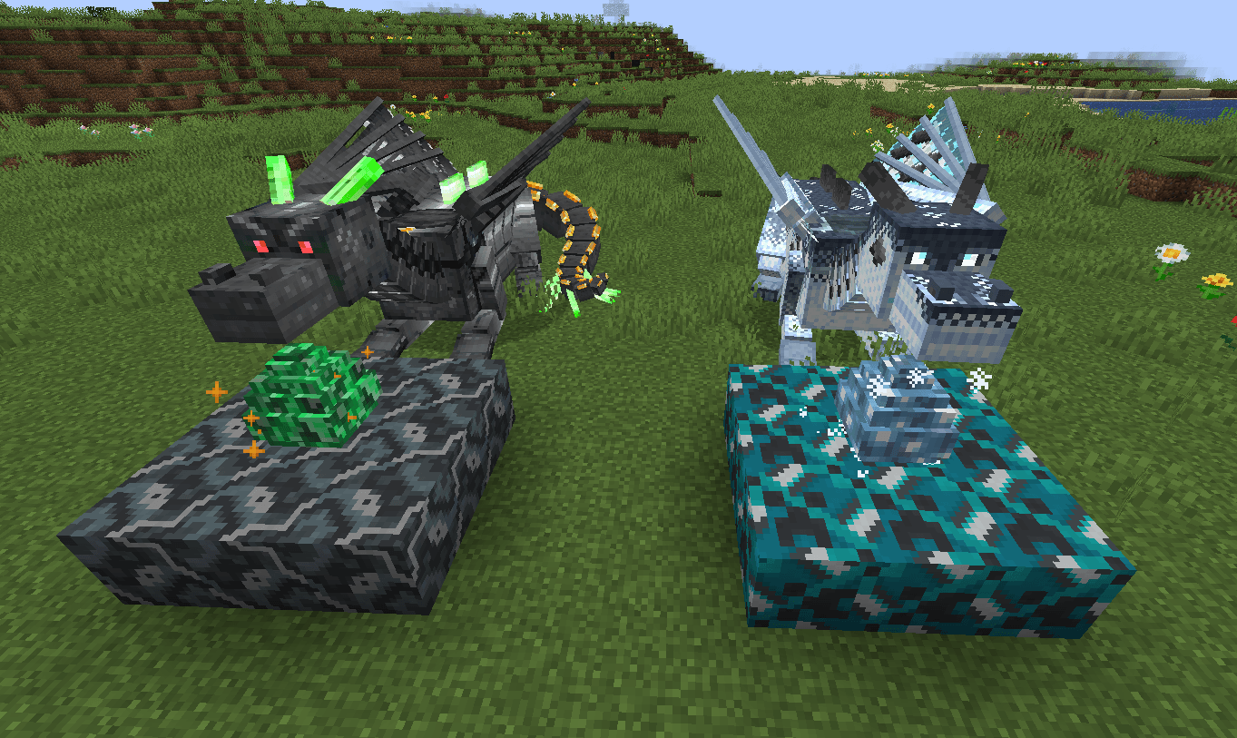 Thumbnail Mecha Dragon and Black Ice Dragon